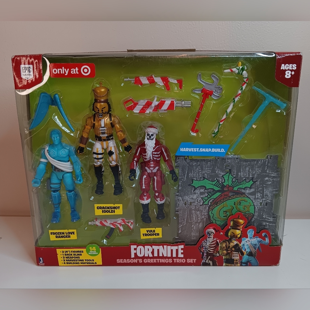 New Target Exclusive Fortnite Seasons Greetings Trio Set, 14 Piece Set, Epic